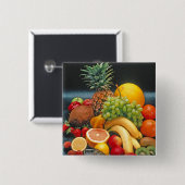 健康なフルーツ 缶バッジ (正面&裏面)
