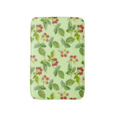 健康なベリー：ラズベリーシームレスな背景。 バスマット (正面縦)