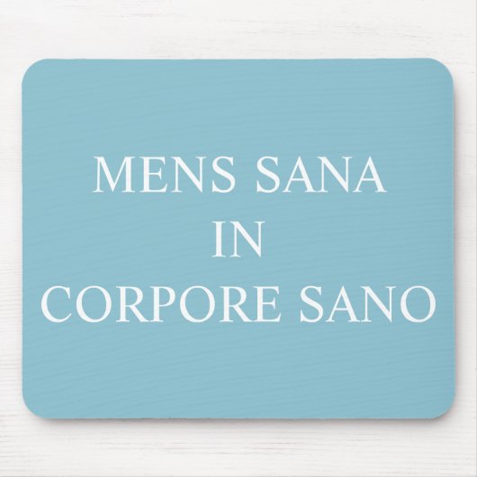 健康なマウスのマットの健康な体 – アクア マウスパッド (正面)