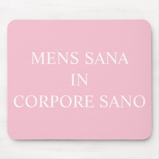 健康なマウスマットの健康な体 – ピンク マウスパッド (正面)