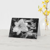 健康なユリを得て下さい カード (黄色い花)