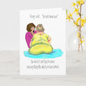 健康なユーモアを…得て下さい カード (黄色い花)