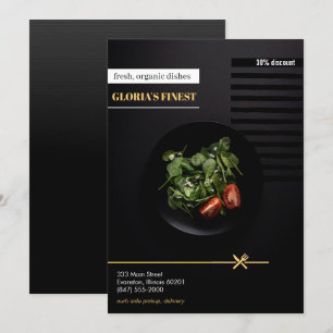 健康なレオーガニックストラン販売チラシ 招待状