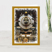 健康なヴィンテージの列車カードを得て下さい カード (正面)