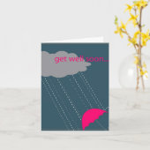 健康な傘をすぐに得て下さい カード (黄色い花)