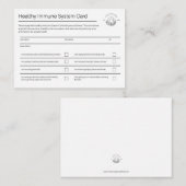 健康な免疫系カード |パック100 名刺 (正面/裏面)
