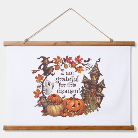 健康な収穫 – 秋予防の促進 吊り下げ型タペストリー (正面)