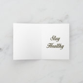 健康な太陽とビタミンdグリーティングカードを保つ サンキューカード (内部)