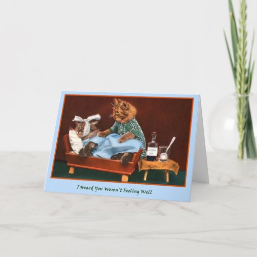 健康な子猫を得て下さい カード (正面)