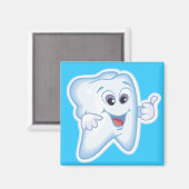 健康な幸せな歯 マグネット (正面/裏面)