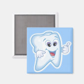 健康な幸せな歯 マグネット (正面/裏面)