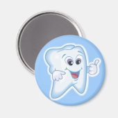 健康な幸せな歯 マグネット (正面/裏面)