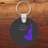 健康な心のためのヨガと瞑想 キーホルダー (正面)