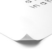 健康な心のラテン体引用文 ポスター (角)