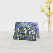 健康な挨拶のカードパンジーを得て下さい カード (黄色い花)