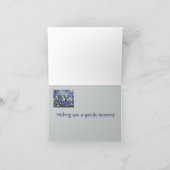 健康な挨拶のカードパンジーを得て下さい カード (内部)