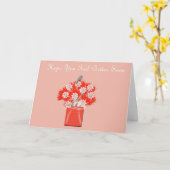 健康な挨拶状をすぐに得て下さい カード (黄色い花)