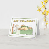 健康な挨拶状をすぐに得て下さい カード (黄色い花)