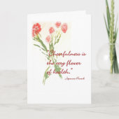 健康な挨拶状をすぐに得て下さい カード (正面)