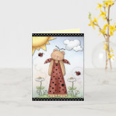 健康な挨拶状を得て下さい カード (黄色い花)