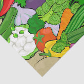 健康な新鮮な野菜のメドレー 薄葉紙 (詳細)