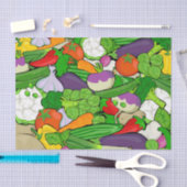 健康な新鮮な野菜のメドレー 薄葉紙 (クラフト)