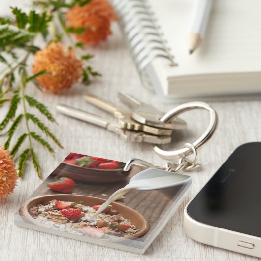 健康な朝食 キーホルダー (正面右)
