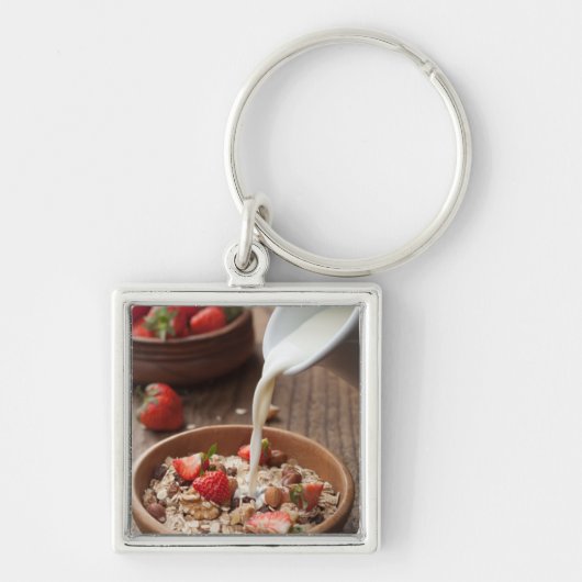 健康な朝食 キーホルダー (正面)