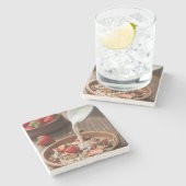 健康な朝食 ストーンコースター (横)