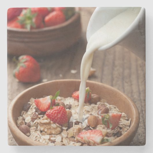 健康な朝食 ストーンコースター (正面)