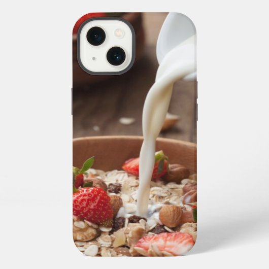 健康な朝食 iPhoneケース (裏面)