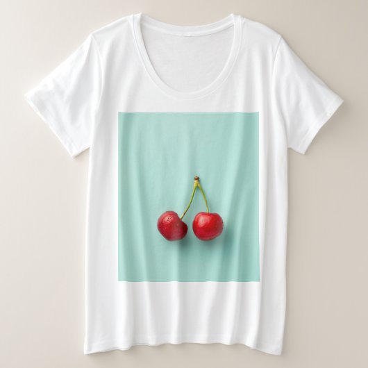 健康な果実 プラスサイズTシャツ (デザイン正面)