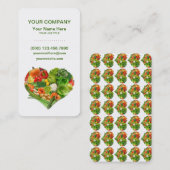 健康な果物と野菜のハートビジネス 名刺 (正面/裏面)