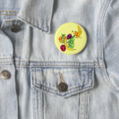 健康な栄養のフルーツ 缶バッジ (インサイチュ)