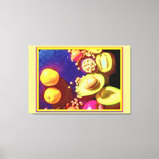 「健康な栄養」かわいい写真。買今 キャンバスプリント (正面)