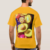 「健康な栄養」かわいい写真。買今 Tシャツ (裏面)