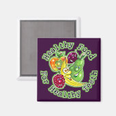 健康な歯のための健康食品 マグネット (正面/裏面)