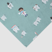 健康な歯、歯医者、歯科医学をテーマにした 薄葉紙 (詳細)