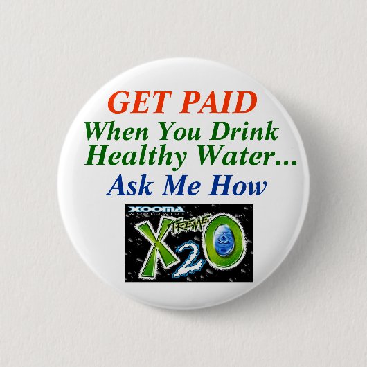 健康な水損失 缶バッジ (正面)