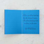 健康な生命のインスピレーションのコレクションをすぐに得て下さい カード (内部)