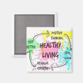 健康な生活 マグネット (正面/裏面)