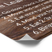 健康な生活：減量へのリーンガイド ポスター (角)