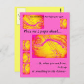 健康な目 – 読者のためのブックマーク ポストカード (正面/裏面)