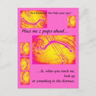 健康な目 – 読者のためのブックマーク ポストカード