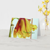 健康な祈りの言葉カードを得て下さい カード (黄色い花)