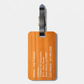 健康な移住のフェイクなこはく色の木製の荷物のラベル ラゲッジタグ (裏面縦)