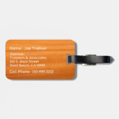 健康な移住のフェイクなこはく色の木製の荷物のラベル ラゲッジタグ (裏面横)