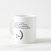 健康な笑い声を得て下さい- Macを、私持っていますあなたの背部をリラックスして下さい! コーヒーマグカップ (正面左)