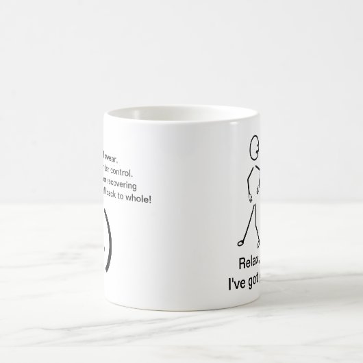 健康な笑い声を得て下さい- Macを、私持っていますあなたの背部をリラックスして下さい! コーヒーマグカップ (中央)