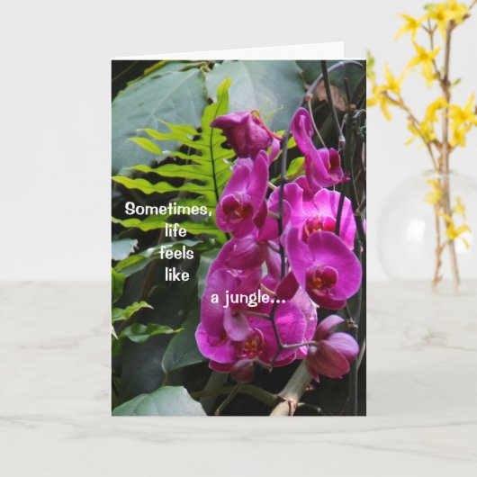 健康な蘭を得て下さい カード (黄色い花)